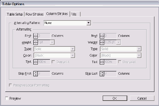 Column Strokes 